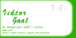 viktor gaal business card